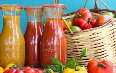 Würzige Tomatensauce einkochen – getestetes & sicheres Rezept für 6 Gläser Vorrat im Wasserbad